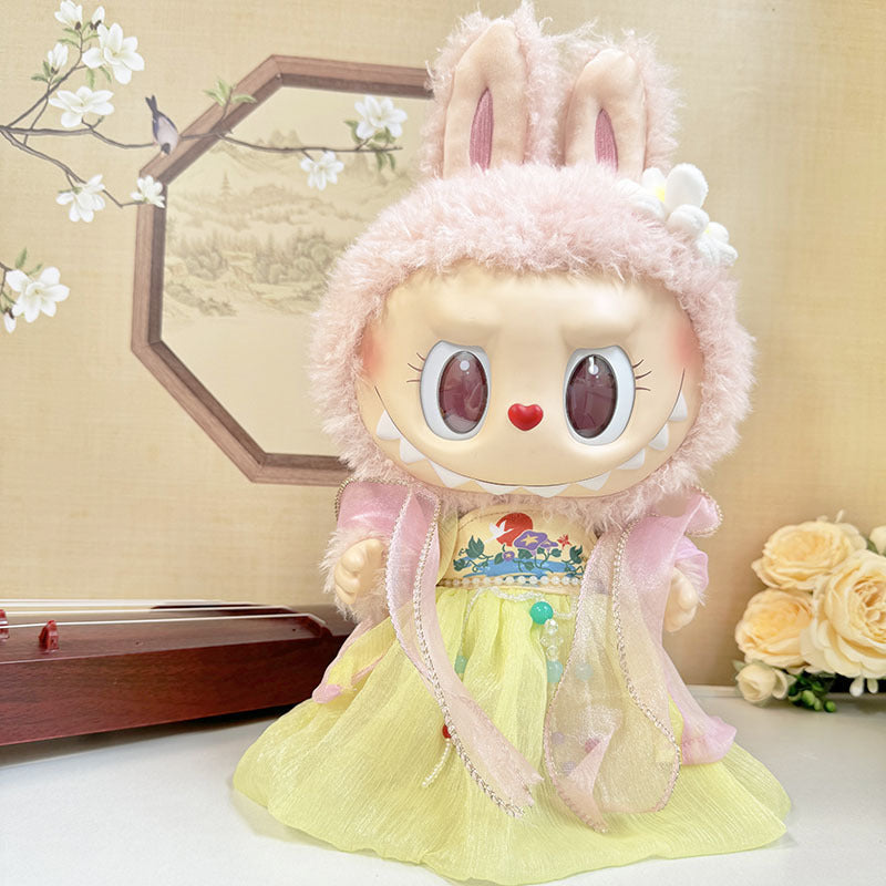 38Cm Labubu plush doll clothes for Labubu doll clothes MOKOKO sweetheart antique hanfu