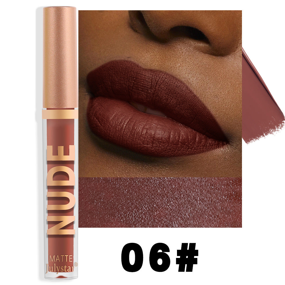 Makeup lasting non-fading non-stick cup lip glaze European and American velvet matte lipstick lip glaze