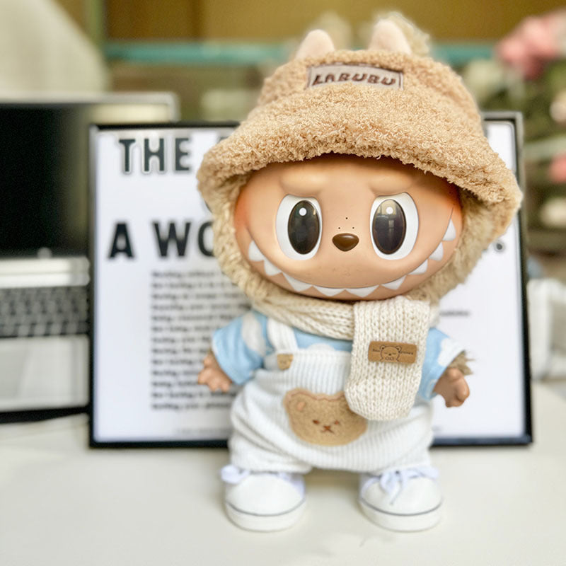 38Cm Labubu Vinyl Plush Doll Clothes Labubu Time to Chill Doll Clothes