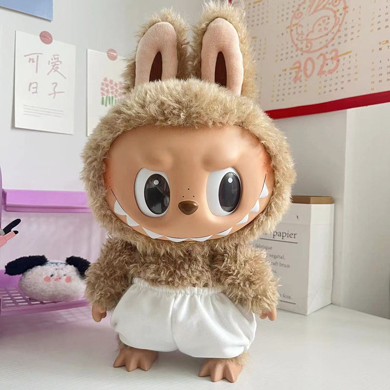 38Cm Labubu Plush Doll Clothes New Labubu Time to Chill Doll Clothes