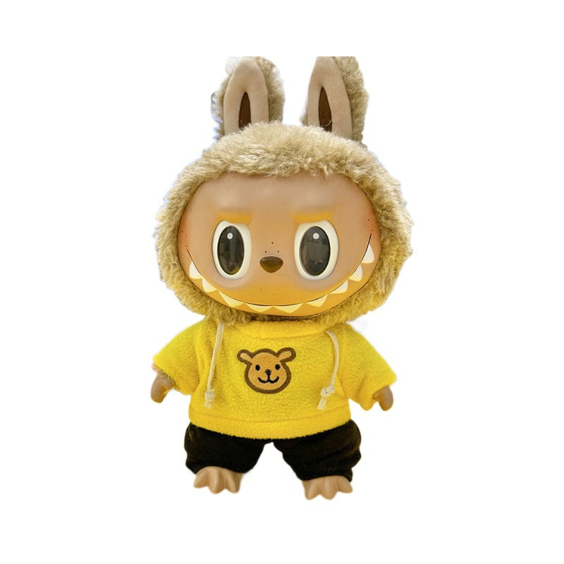 38Cm Labubu plush doll clothes for Labubu doll clothes Christmas suit Casual bear sweater