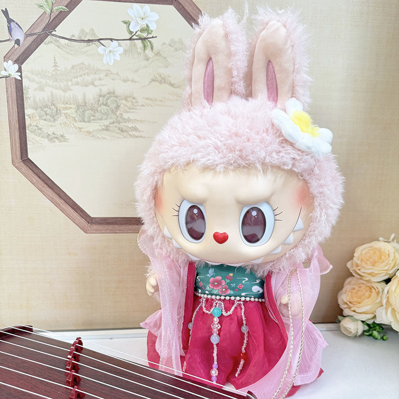 38Cm Labubu plush doll clothes for Labubu doll clothes MOKOKO sweetheart antique hanfu