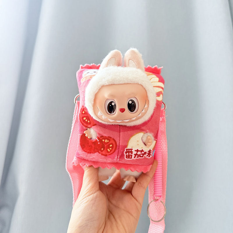 Baby clothes 17cm pendant blind box Labubu clothes Labubu doll for corn potted plant takeout bag cute and cute