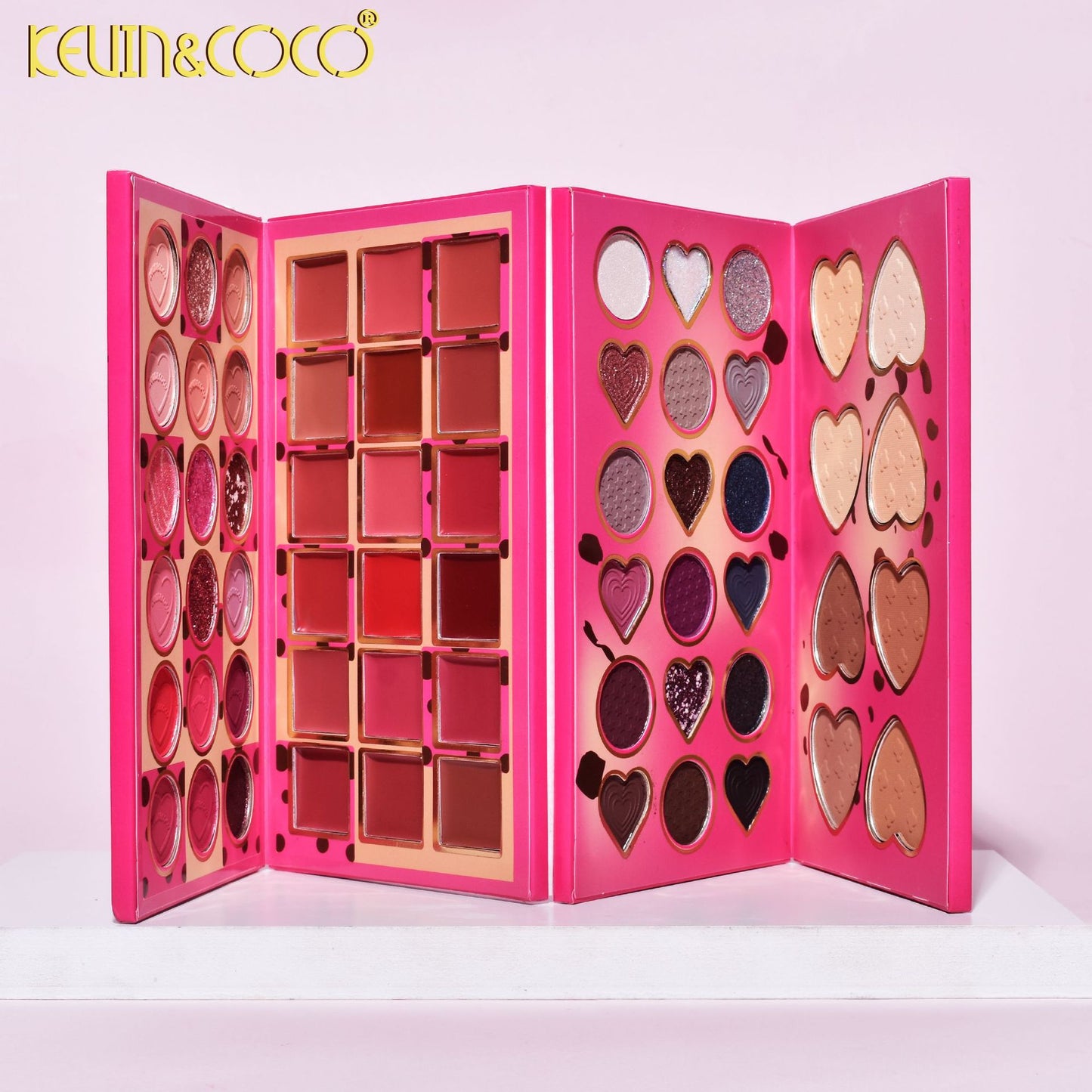 KEVIN & COCO 62-color cute cookie cheese fries, eyeshadow beads matte four-fold eyes