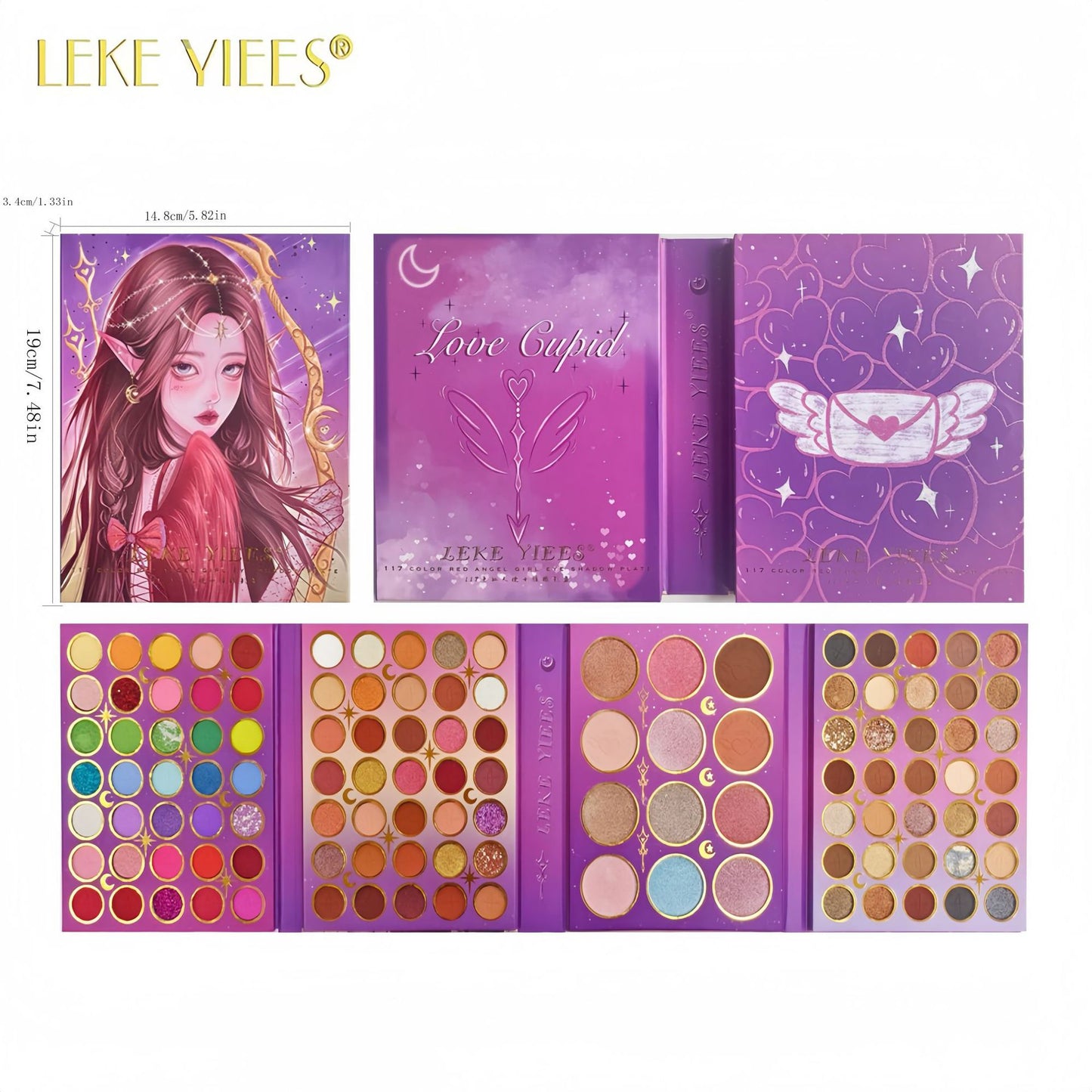 KEVIN & COCO117 color eyeshadow disc, blush, high-gloss grooming integrated disc, pearlescent, shallot, matte earth color, beautiful