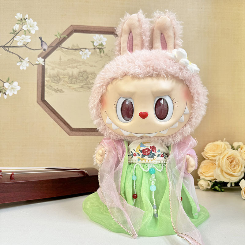 38Cm Labubu plush doll clothes for Labubu doll clothes MOKOKO sweetheart antique hanfu