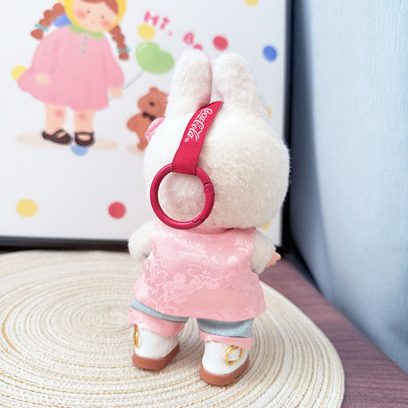 The first, second and third generation keychain Labubu clothes pendant Labubu baby clothes are elegant Chinese style suits, cute fairy.