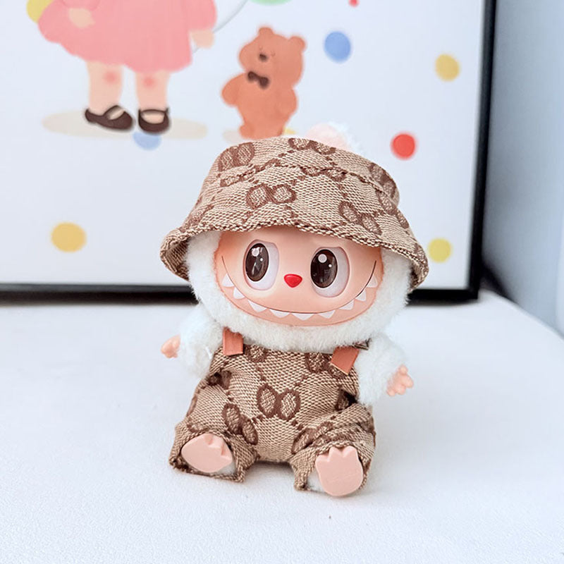 The first, second and third generation Labubu clothes pendant Labubu sitting baby clothes LA baseball sports suit is trendy and cute