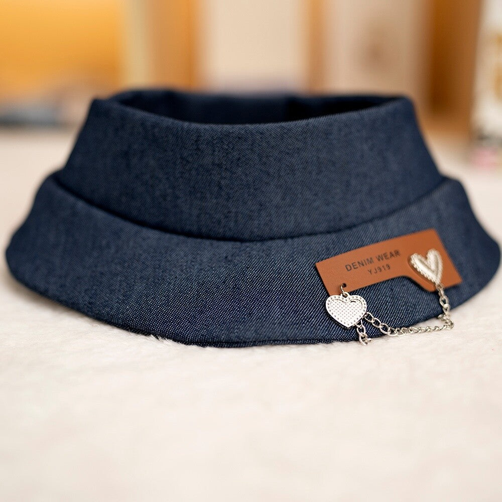 38Cm Labubu plush doll clothes for Labubu doll clothes accessories large love chain hat