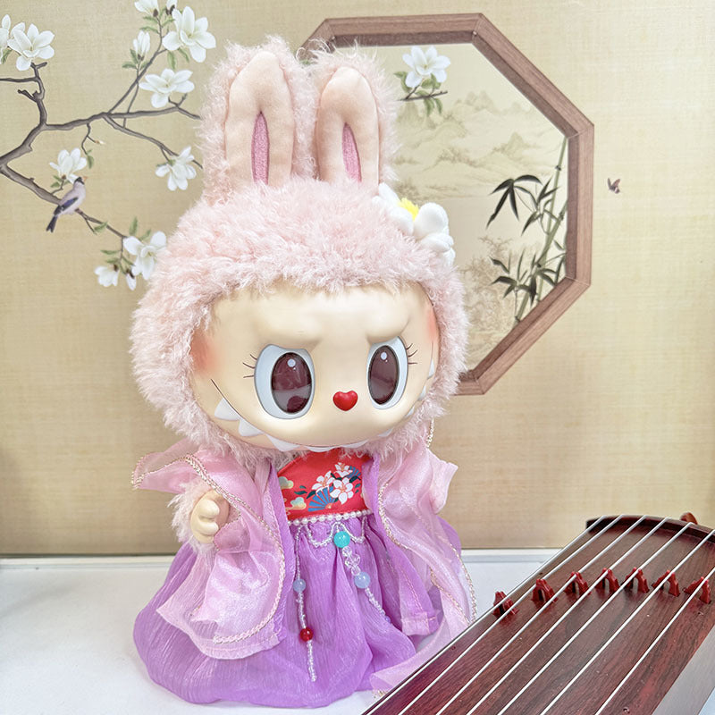38Cm Labubu plush doll clothes for Labubu doll clothes MOKOKO sweetheart antique hanfu