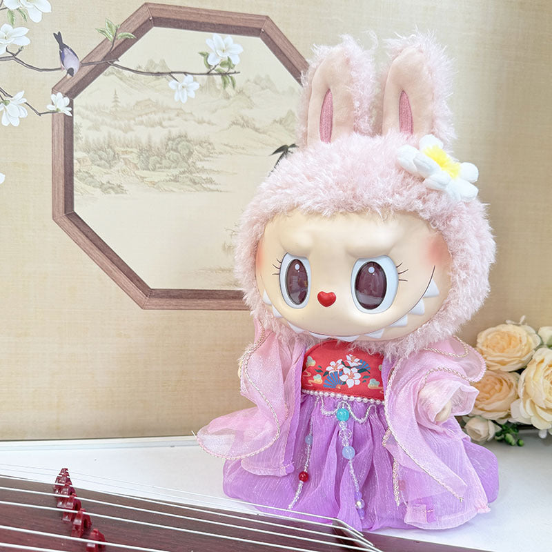 38Cm Labubu plush doll clothes for Labubu doll clothes MOKOKO sweetheart antique hanfu