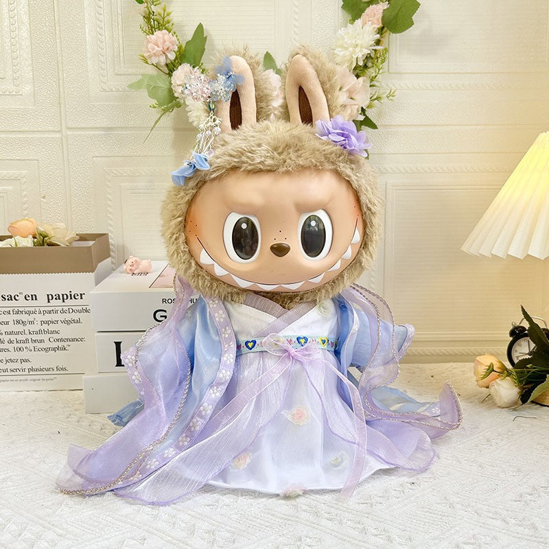 38Cm Labubu plush doll clothes for Labubu doll clothes MOKOKO sweetheart antique hanfu