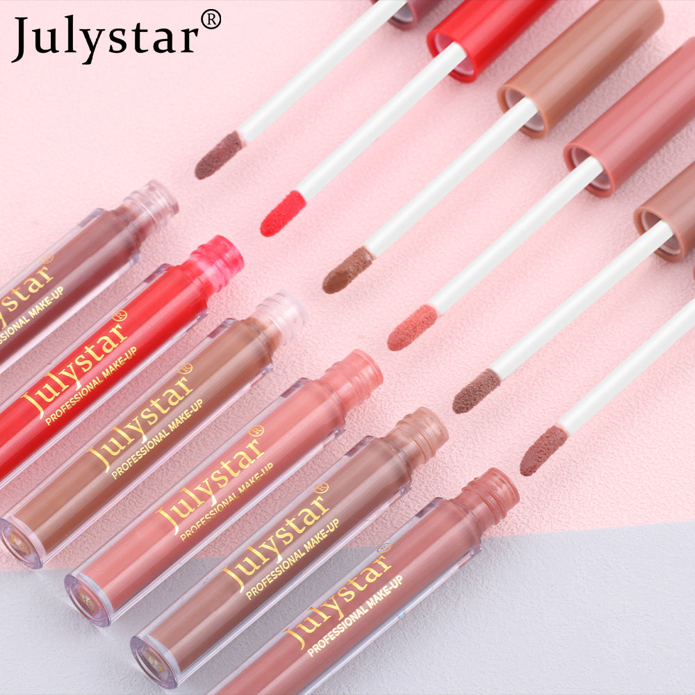 Julystar lip glaze water light mirror lasting moisturizing lip gloss cross-border wholesale does not fade European and American lip gloss