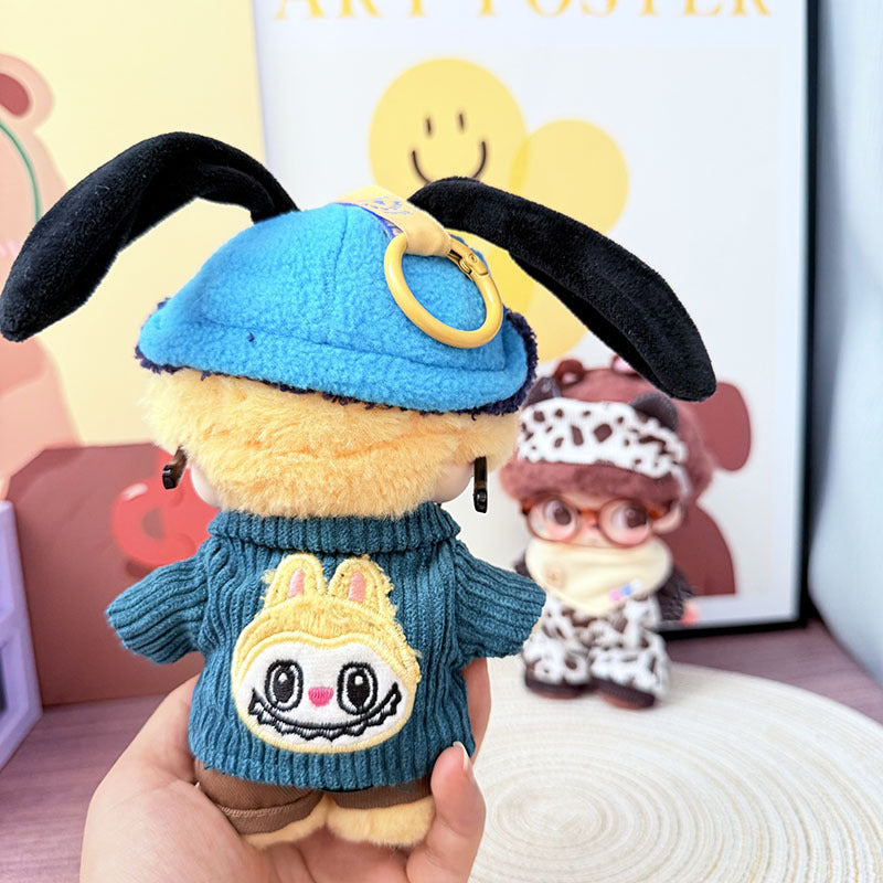 POP MART plush pendant DIMOO vinyl clothes Brutova clothes literary blue wind cocoa ranch set