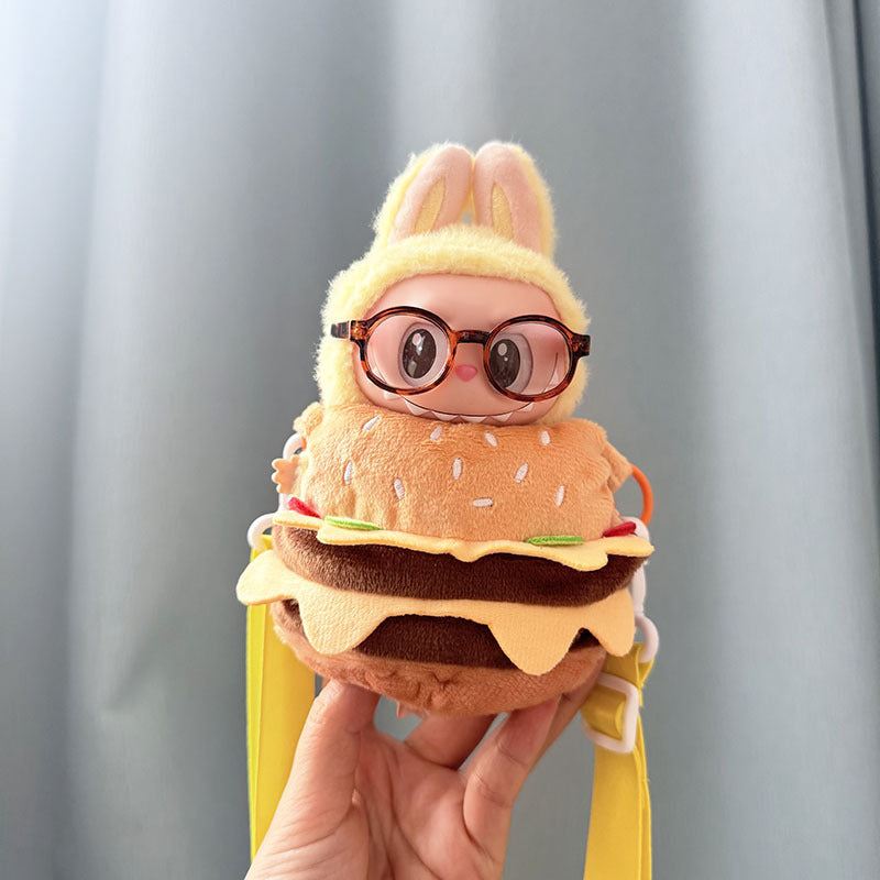 Baby clothes 17cm pendant blind box Labubu clothes Labubu doll for corn potted plant takeout bag cute and cute