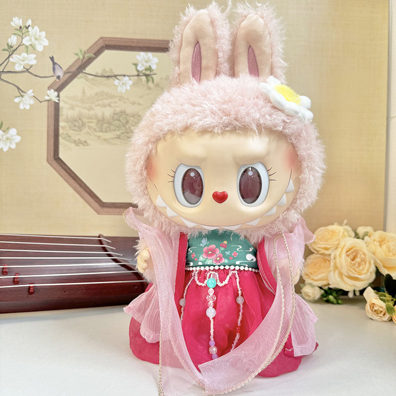 38Cm Labubu plush doll clothes for Labubu doll clothes MOKOKO sweetheart antique hanfu