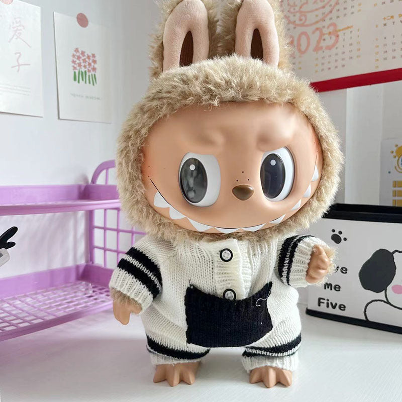 38Cm Labubu Plush Doll Clothes New Labubu Time to Chill Doll Clothes