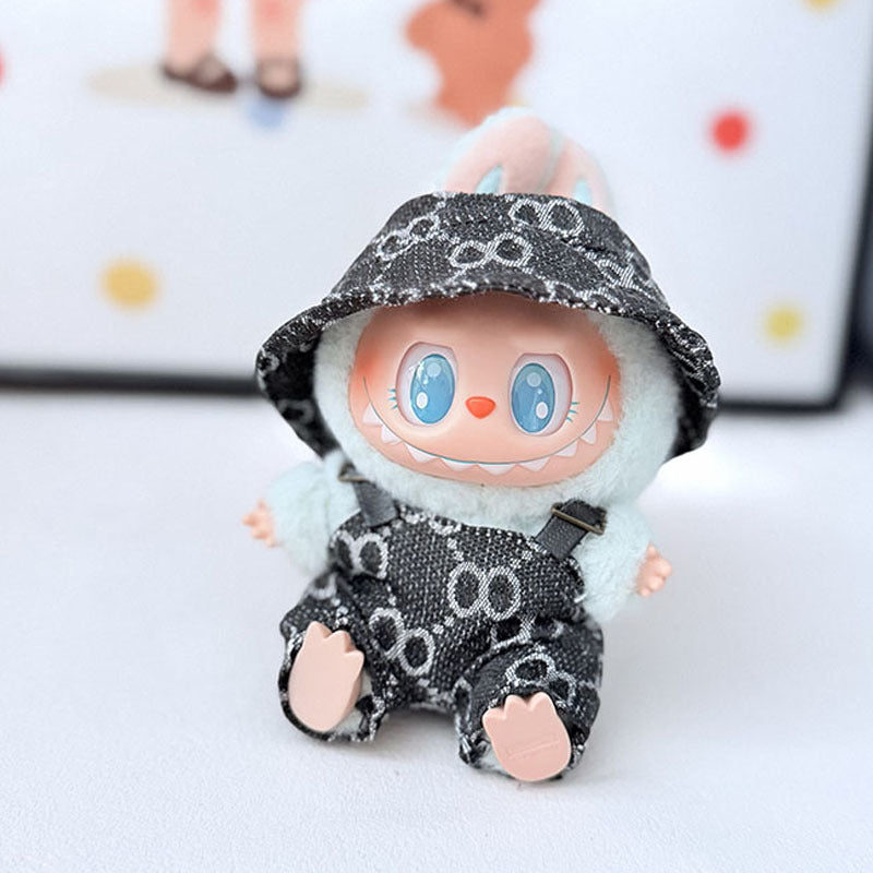 The first, second and third generation Labubu clothes pendant Labubu sitting baby clothes LA baseball sports suit is trendy and cute