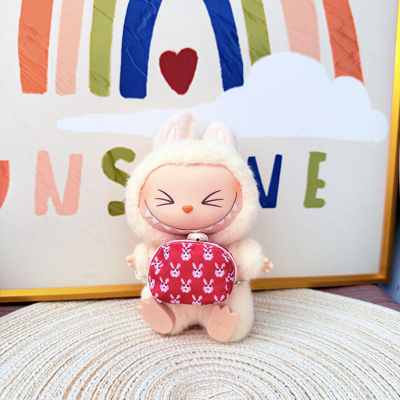 One, two and three generations of Rab cloth bag accessories 17cm blind box labubu pendant messenger bag kettle bag accessories