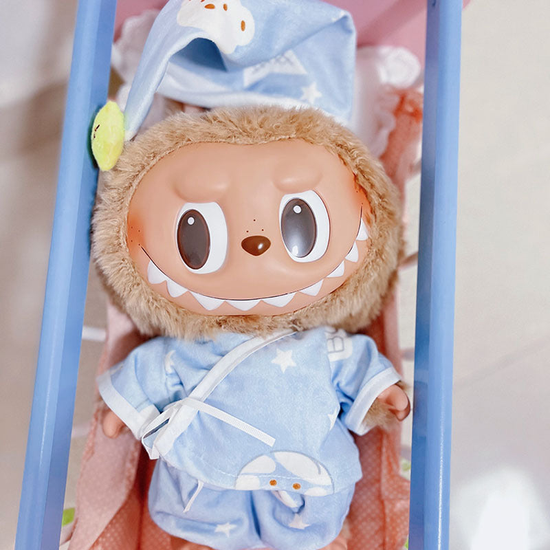38Cm Labubu Time to Chill Doll Dinosaur Shark onesie