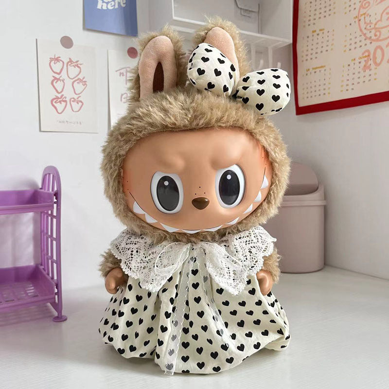 38Cm Labubu Plush Doll Clothes New Labubu Time to Chill Doll Clothes