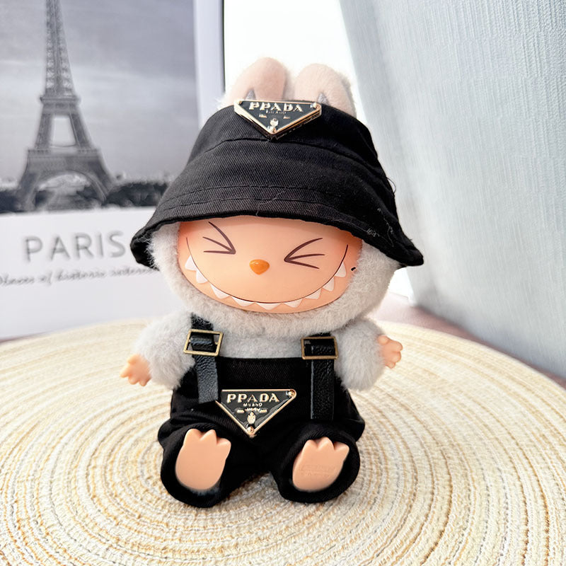 The first, second and third generation Labubu clothes pendant Labubu sitting baby clothes LA baseball sports suit is trendy and cute