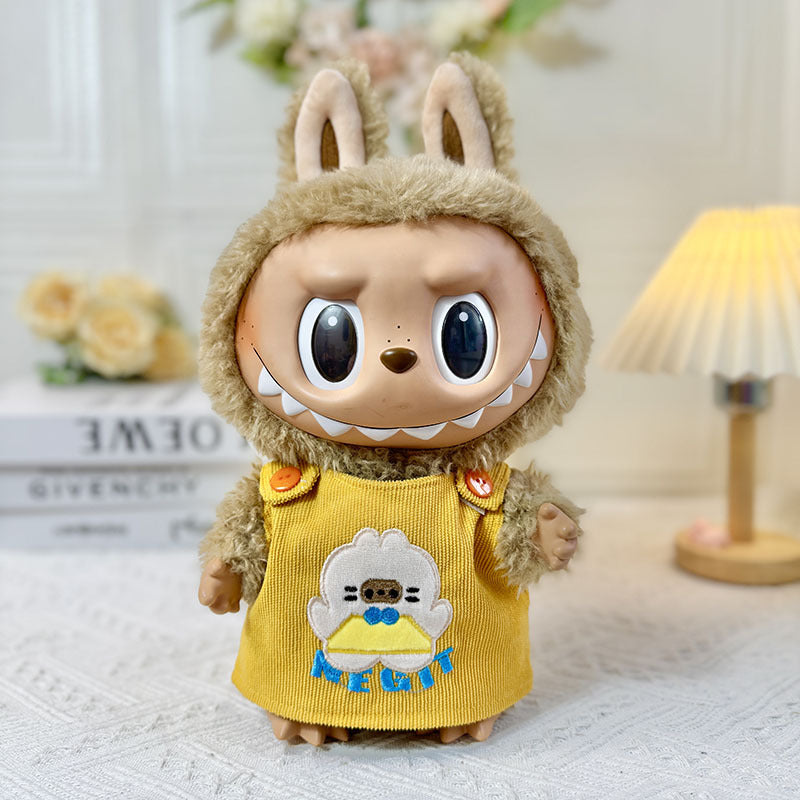 38Cm Labubu vinyl plush doll clothes for Labubu doll clothes summer pipa clothes set cute