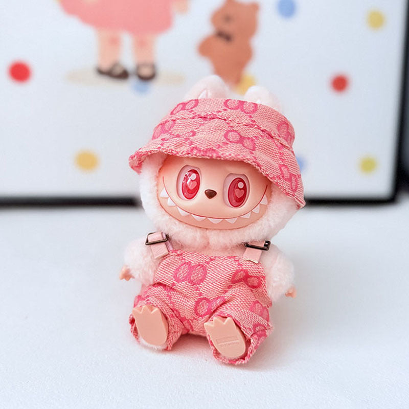 The first, second and third generation Labubu clothes pendant Labubu sitting baby clothes LA baseball sports suit is trendy and cute