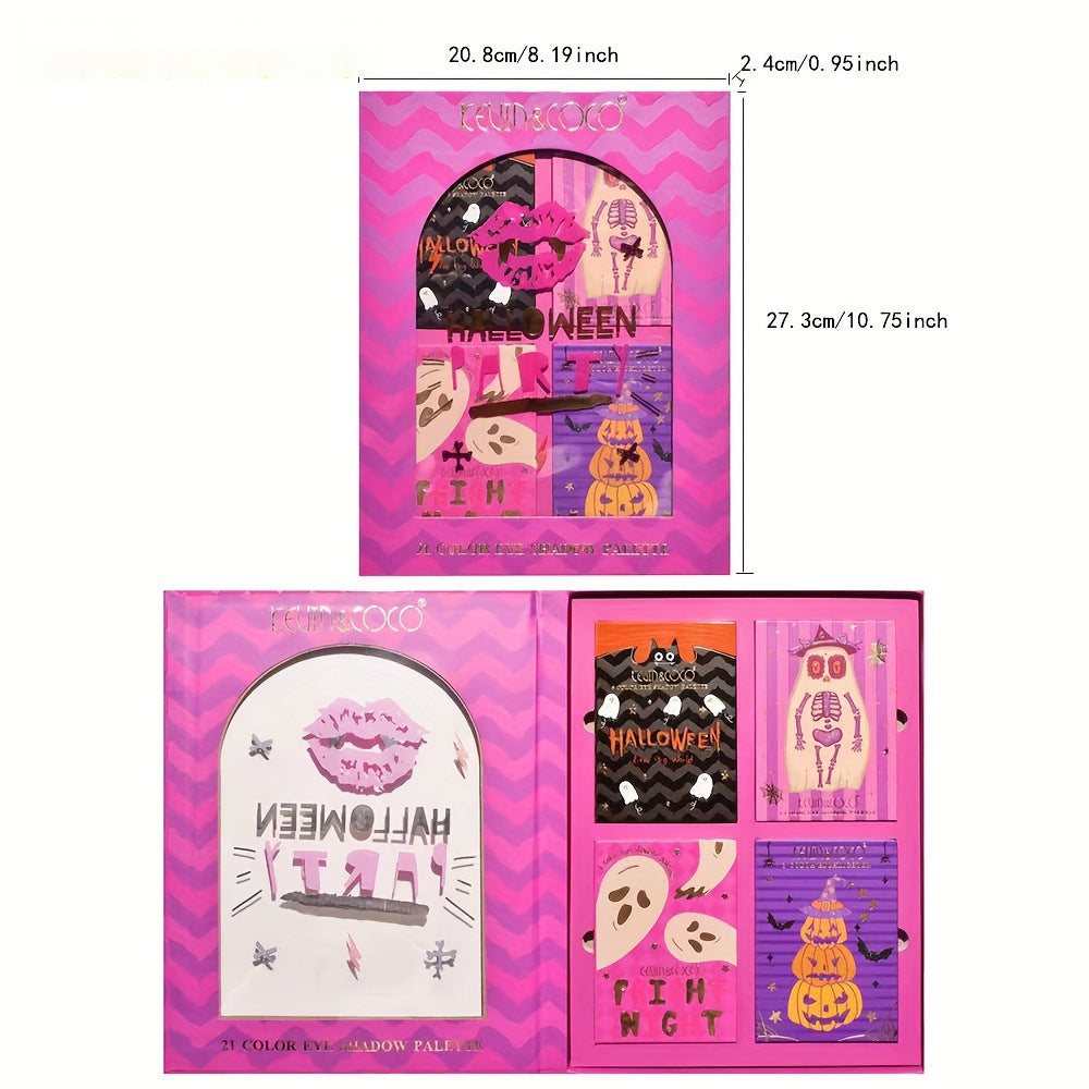 KEVIN & COCO 21-color eyeshadow disc, bead matte earth color, joint name, brightening highlight powder