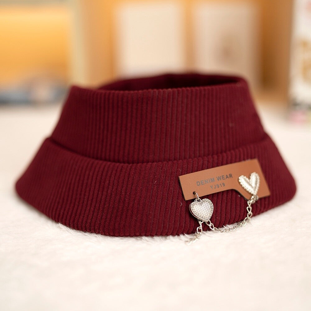 38Cm Labubu plush doll clothes for Labubu doll clothes accessories large love chain hat