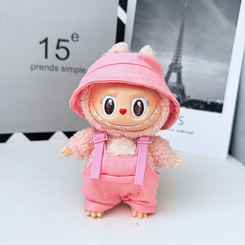 The first, second and third generation Labubu clothes pendant Labubu sitting baby clothes LA baseball sports suit is trendy and cute