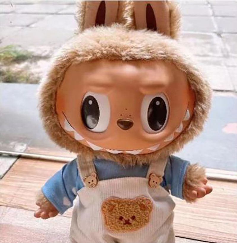 38Cm Labubu Vinyl Plush Doll Labubu Time to Chill Doll Dinosaur onesie