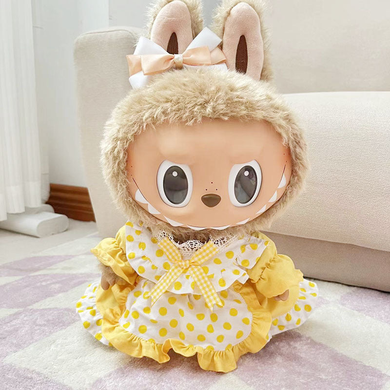 38Cm Labubu Vinyl Plush Doll Labubu Time to Chill Doll Dinosaur onesie
