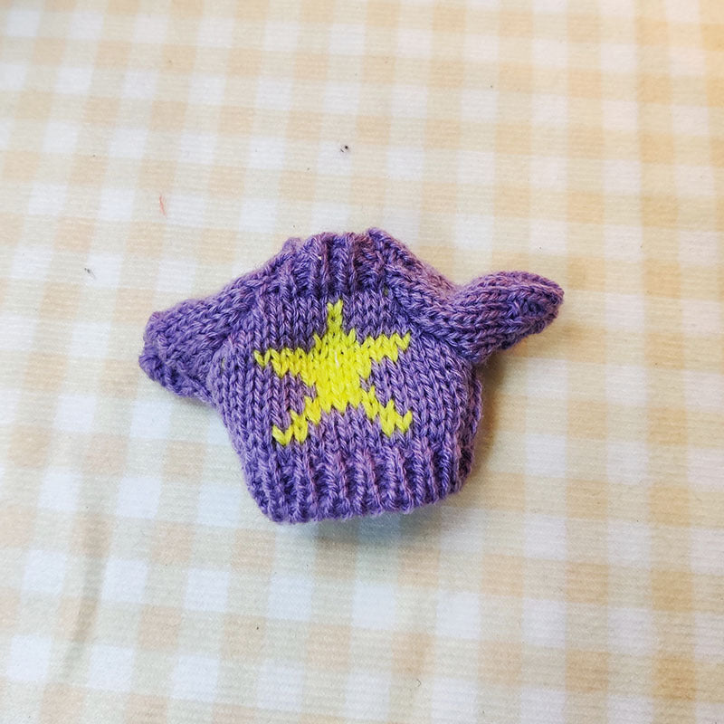 17Cm blind box rabub sweater pants macaron labubu pendant doll knitted sweater new year sweater cute