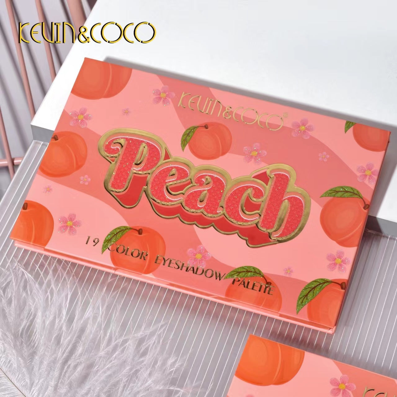 KEVIN & COCO 19-color peach eyeshadow, earth bead matte eyeshadow