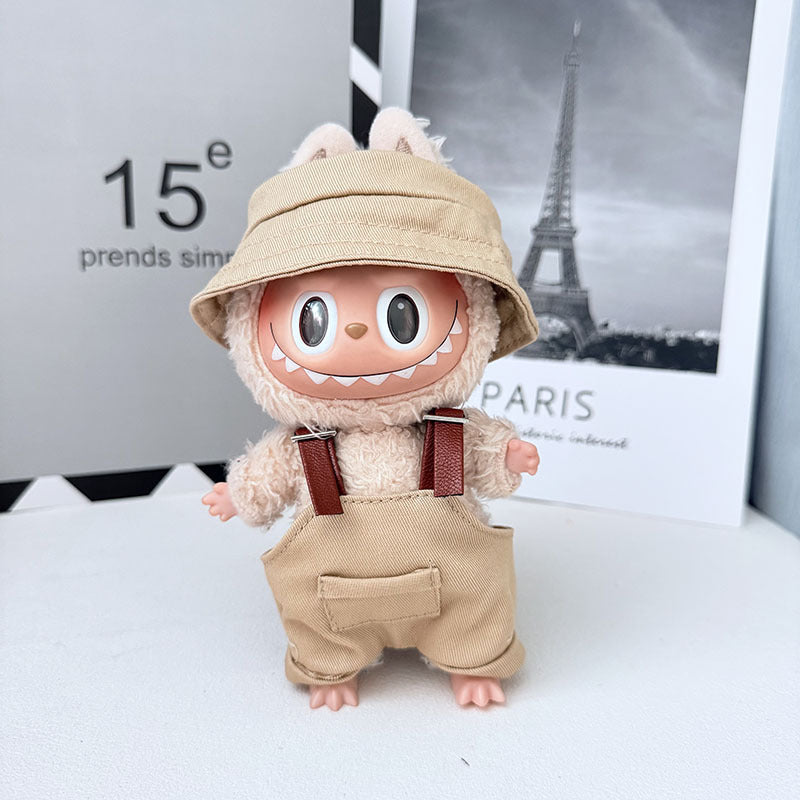 The first, second and third generation Labubu clothes pendant Labubu sitting baby clothes LA baseball sports suit is trendy and cute