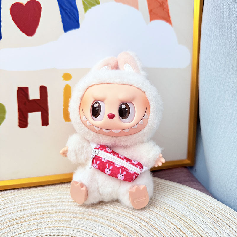 One, two and three generations of Rab cloth bag accessories 17cm blind box labubu pendant camera kettle bag accessories cute