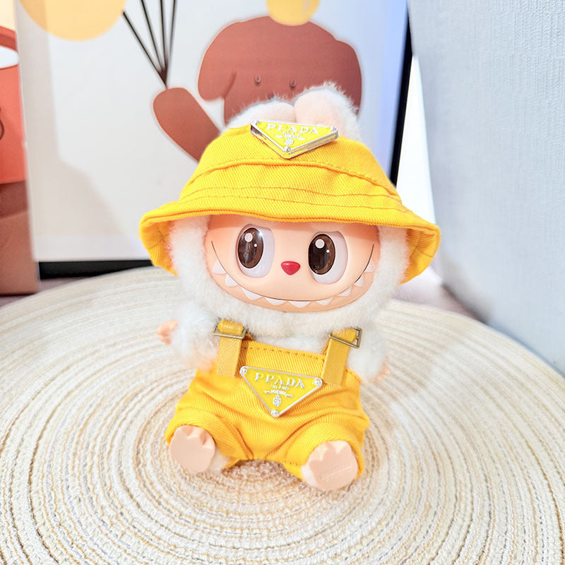 The first, second and third generation Labubu clothes pendant Labubu sitting baby clothes LA baseball sports suit is trendy and cute