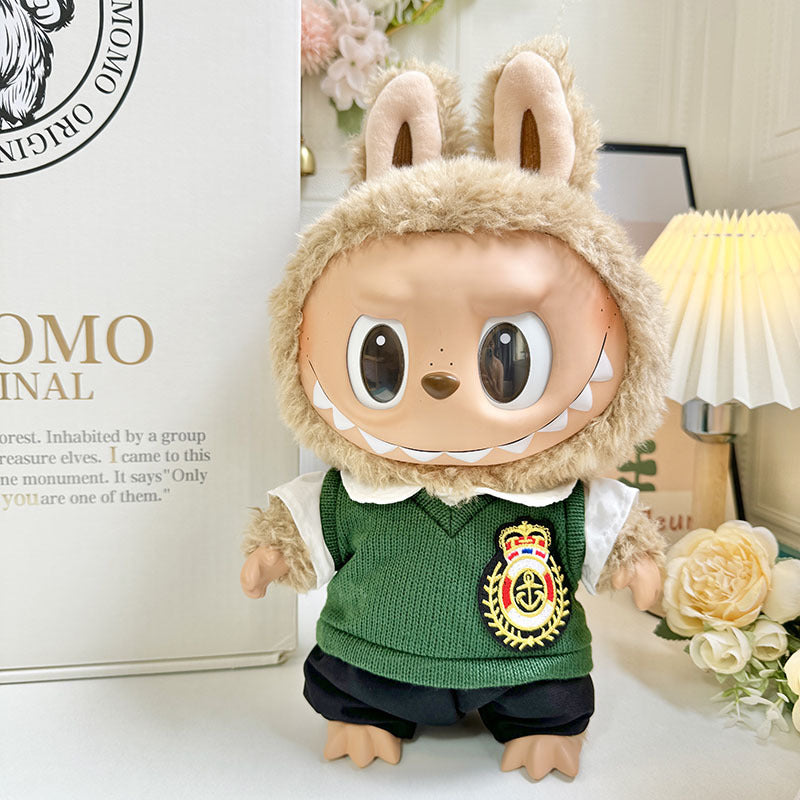 38Cm Labubu vinyl plush doll dress for Labubu doll dress MOKOKO sweetheart dress