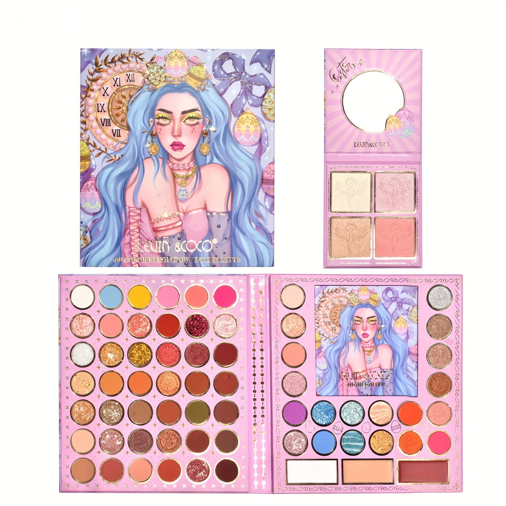 KEVIN & COCO pair of origami book eyeshadow disc kevin & coco matte pearl makeup earth color makeup