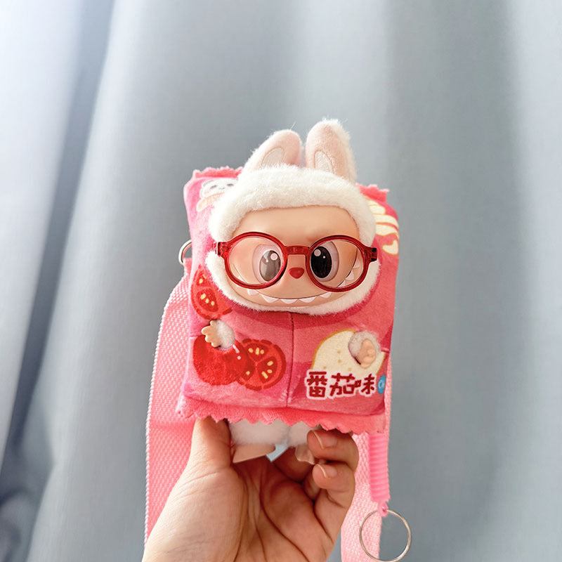 Baby clothes 17cm pendant blind box Labubu clothes Labubu doll for corn potted plant takeout bag cute and cute