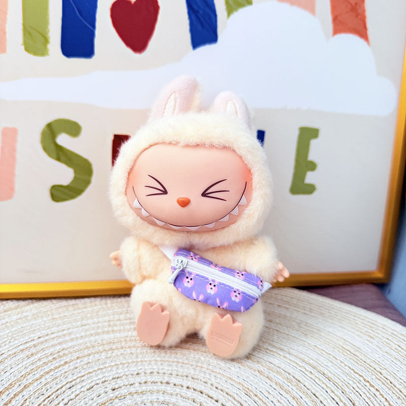 One, two and three generations of Rab cloth bag accessories 17cm blind box labubu pendant camera kettle bag accessories cute