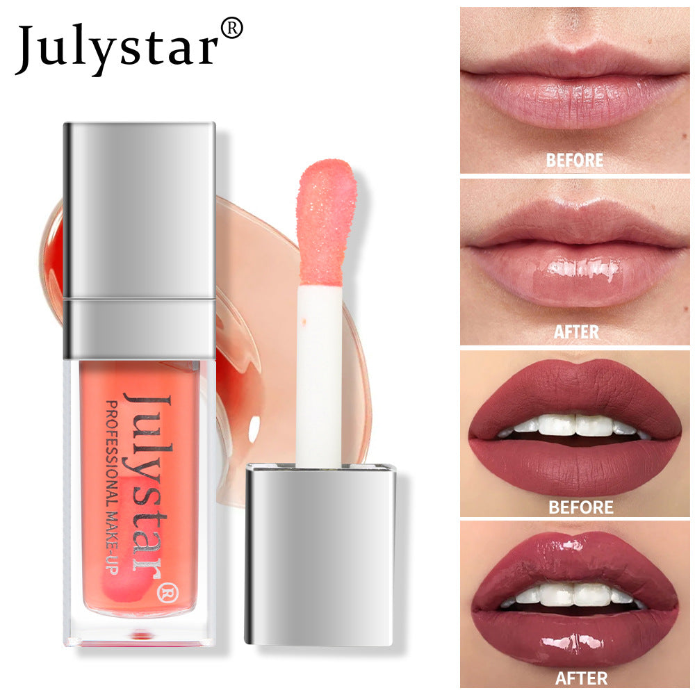 European and American moisturizing and moisturizing glass lip water light transparent lipstick lip glaze jelly lip gloss lip moisturizing oil Dudu lip oil
