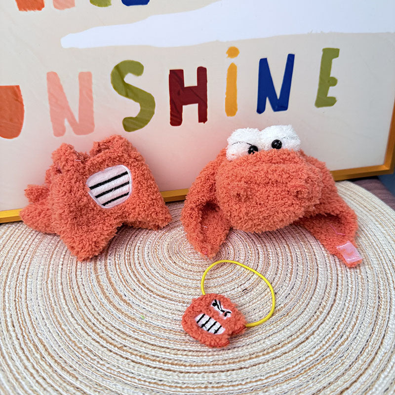 The first, second and third generation Labubu clothes pendant Labubu sitting party baby clothes orange crocodile suit is cute and cute