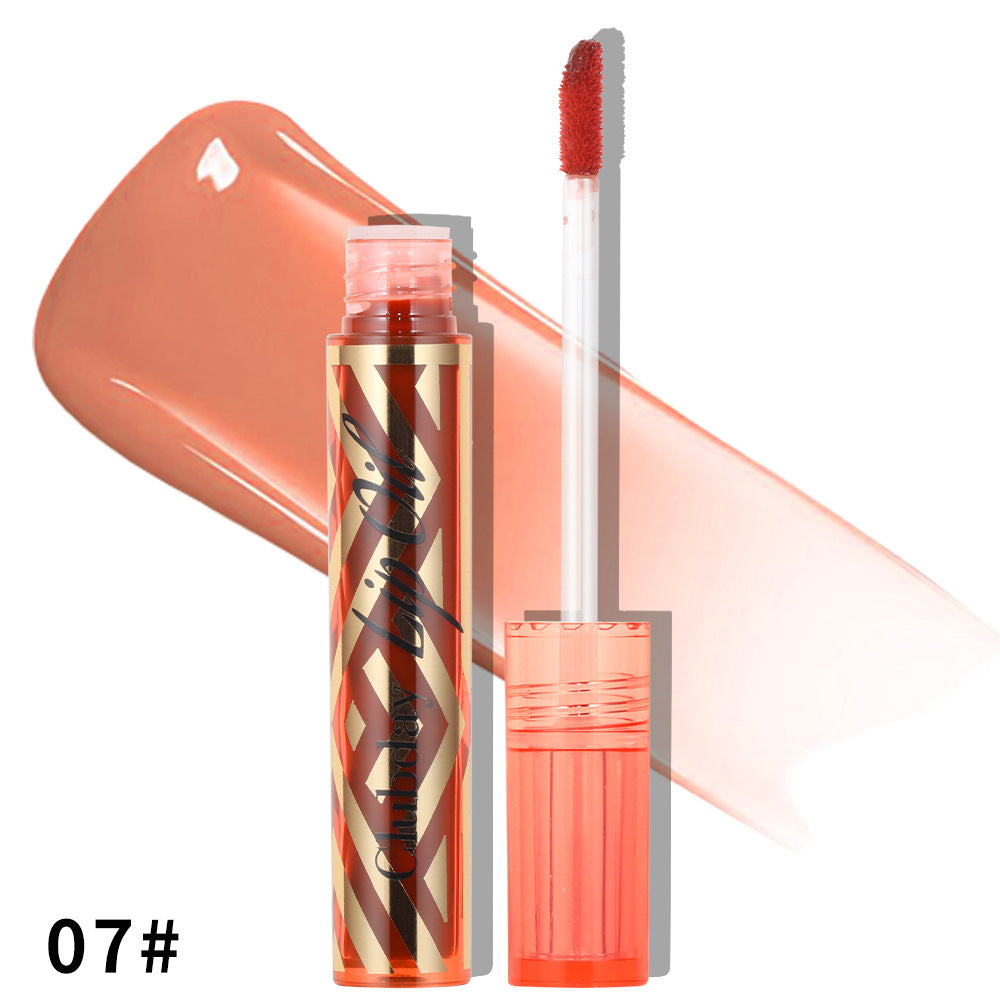 Clubday Beauty Natural Lasting Water Gloss Lip Glaze Hydrating Moisturizing Explosive Mirror Moisturizing Lip Gloss