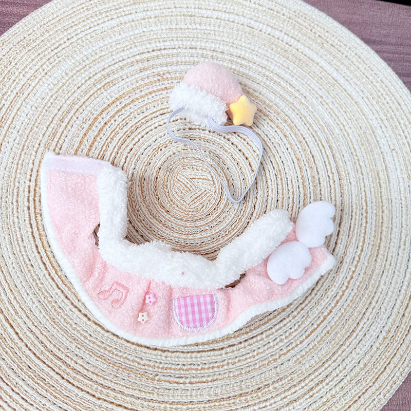 17Cm Labubuwa clothes LABUBU blind box sitting party one two three generations of music angel suit cute cute