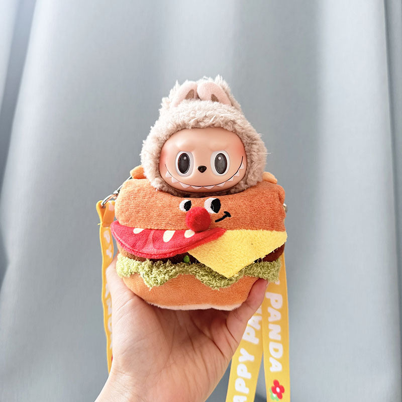 Baby clothes 17cm pendant blind box Labubu clothes Labubu doll for corn potted plant takeout bag cute and cute