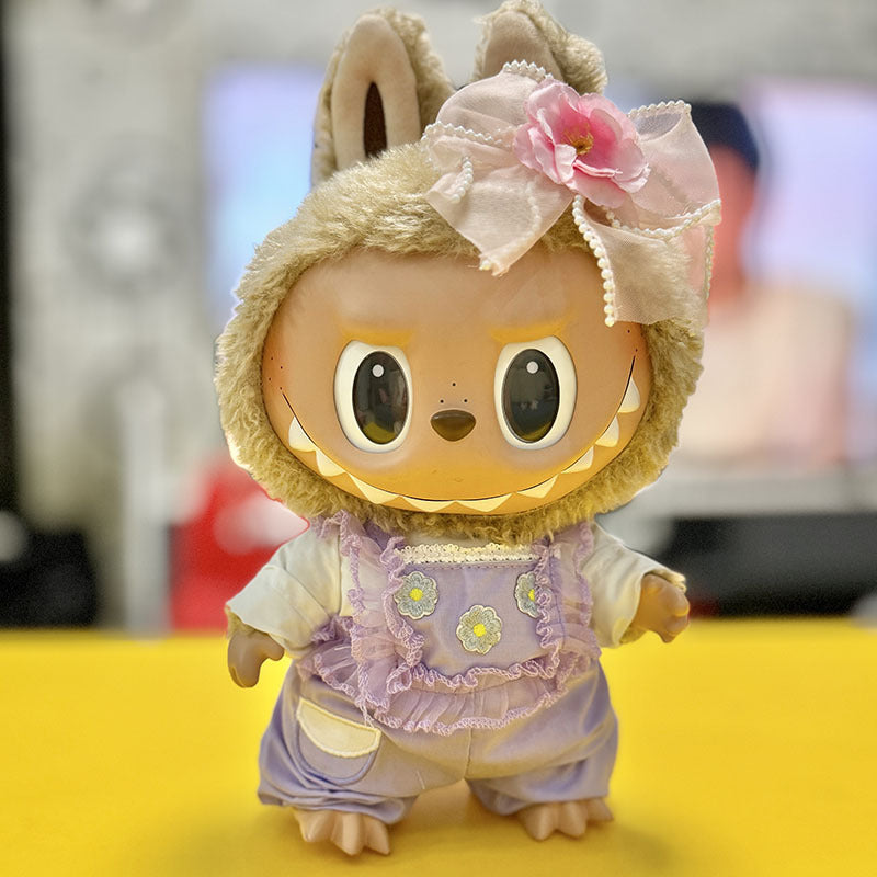 38Cm Labubu plush doll clothes for Labubu doll clothes Christmas suit Casual bear sweater