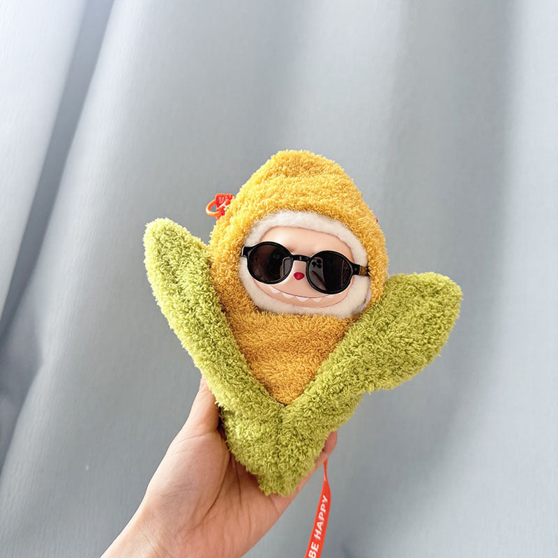 Baby clothes 17cm pendant blind box Labubu clothes Labubu doll for corn potted plant takeout bag cute and cute