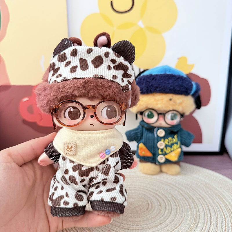 POP MART plush pendant DIMOO vinyl clothes Brutova clothes literary blue wind cocoa ranch set